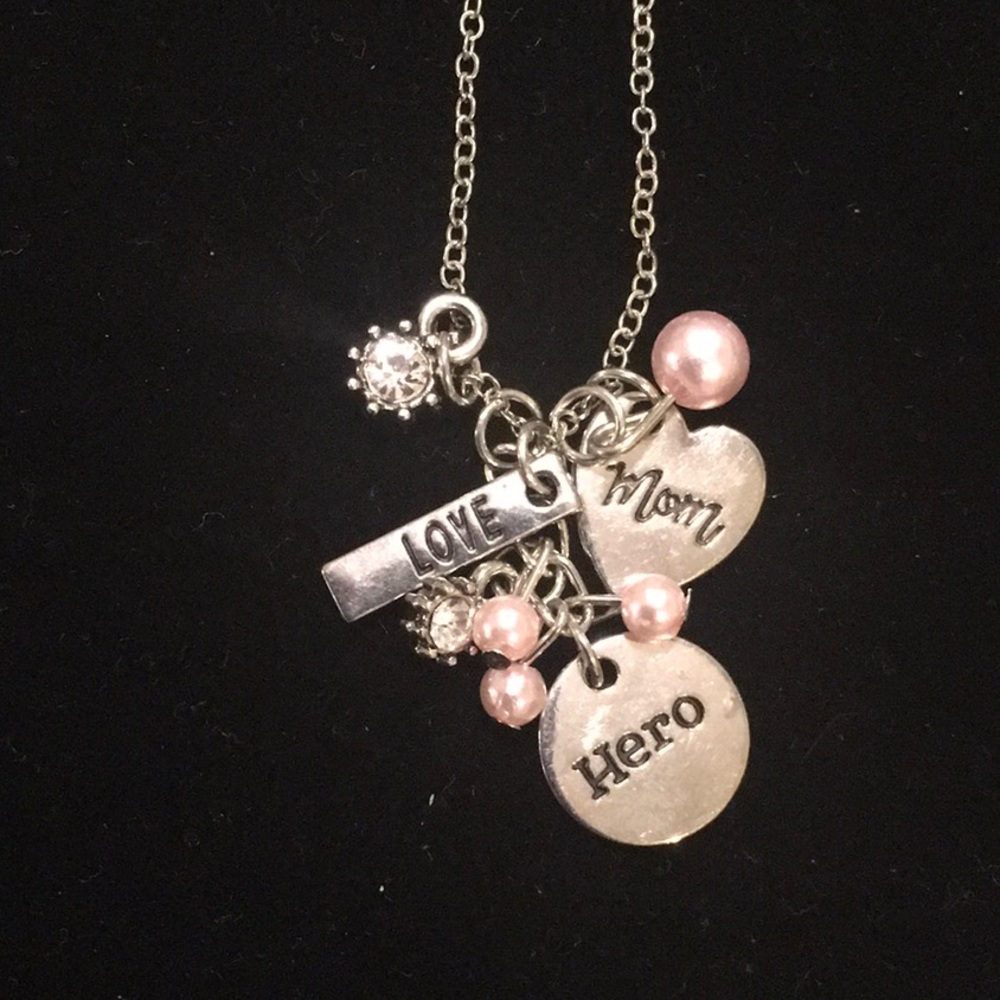💖 Set of 2 Mom Necklace and Earrings - Picture 5 of 8
